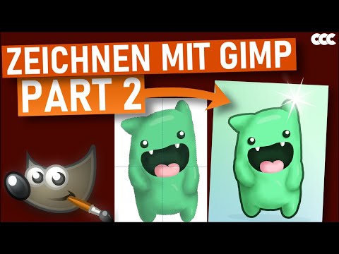 Drawing in GIMP Part 2 - Shadows & Highlights | German Tutorial