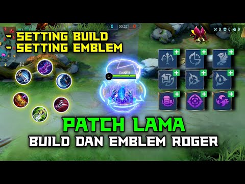 TUTORIAL SETTING BUILD AND EMBLEM ROGER 2023 | BEST BUILD ROGER 2023 | GAMEPLAY HYPER ROGER ~ MLBB