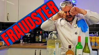 Messing about with alcohol.