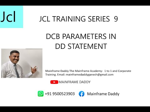 JCL Series Part 9 || DCB PARAMETER || DATA CONTROL BLOCK IN DD STATEMENT