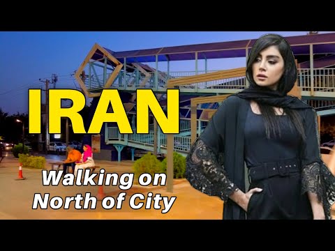 IRAN walking Tour on Shiraz City 2022 Farhang Shahr Street - North of Shiraz - Iran  بالا شهر شیراز