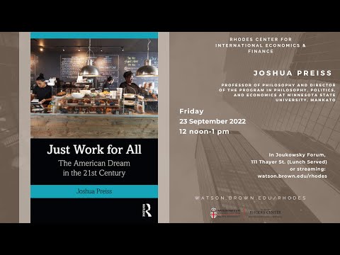 Just Work For All: The American Dream in the 21st Century
