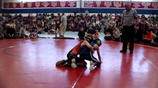 preview picture of video 'Win by fall vs Hanover in 3rd period @ MAWA District - Mar 2015'