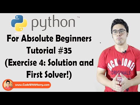 Exercise 4 Solution And First Solver | Python Tutorials For Absolute Beginners In Hindi 35