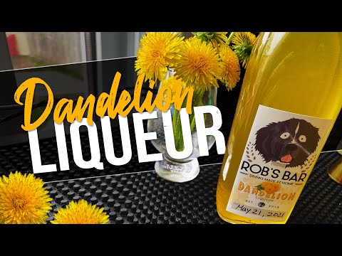 Homemade Dandelion Liqueur & Cocktail | #FlowerPower2021