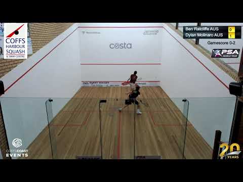Men's 1st Round Ben Ratcliffe AUS v Dylan Molinaro AUS Jamie Pattison (Aus)