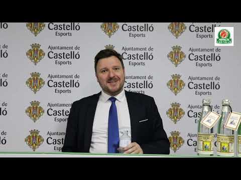 Rueda de prensa de  Toni Ten post Amics Castelló vs Flexicar Fuenlabrada