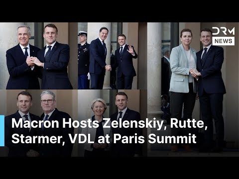 EU LEADERS ARRIVAL: Macron Hosts Zelenskiy, NATO’s Rutte, Starmer, von der Leyen at Paris Summit