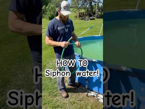 How to remove water using a siphon! Please subscribe for more how to videos!! #howto #siphon #tips