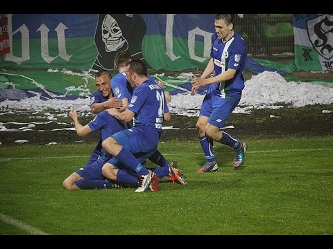 Gole z meczu finału Okręgowego Pucharu Polski: KKS Kalisz:Ostrovia Ostrów Wlkp 3:1 (0:0)