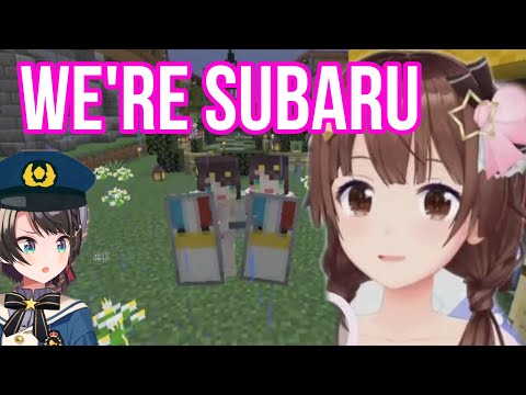 Hololive Cut - Tokino Sora Visit Ajimaru Shop And Become Subaru | Minecraft [Hololive/Eng Sub]