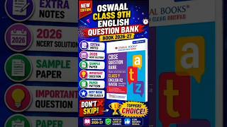 Oswaal English R2 class 9 question bank 2026-27 | oswaal Book coupon code #oswaal #cbse #class9books