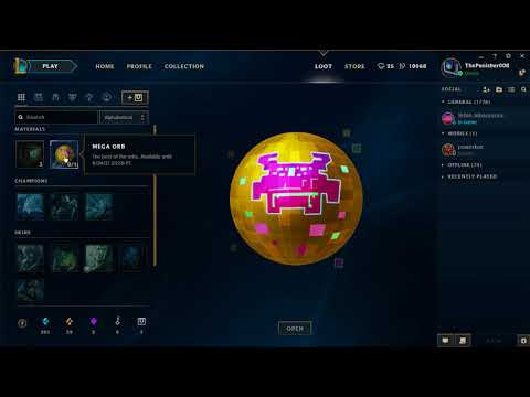 Mega Orb unboxing League of legends