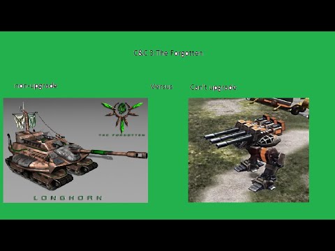 C&C 3 The Forgotten non-upgrade Longhorn versus Juggernaut mobile artillery system