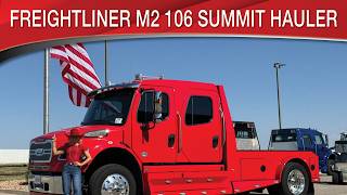 A preview image of the linked video showcasing 2023 Freightliner M2 106 Summit Hauler