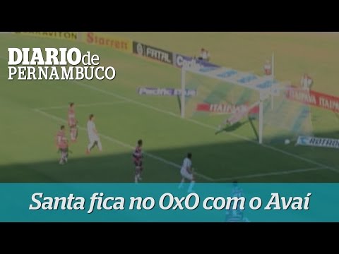 Santa Cruz empata com o Avaí em 0x0
