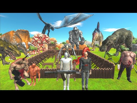 Finding and Rescue the Man Stuck in Dinosaur Forest - Animal Revolt Battle Simulator