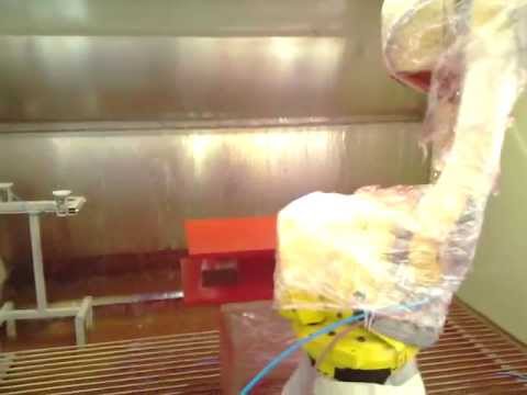 Окрасочный робот для мебельных фасадов