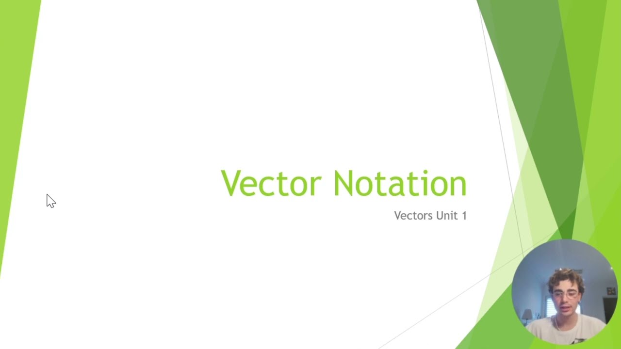 Topic 2: Vectors // Unit 1: Vector Notation