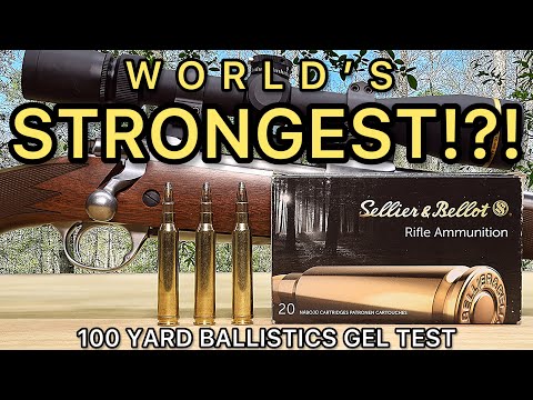 300 Winchester Magnum Sellier & Bellot SPCE Ballistics Gel Ammo Test