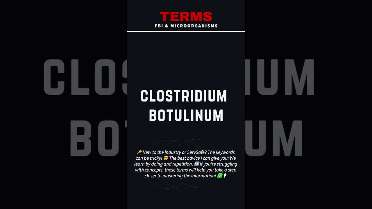 Clostridium Botulinum: Key Terms