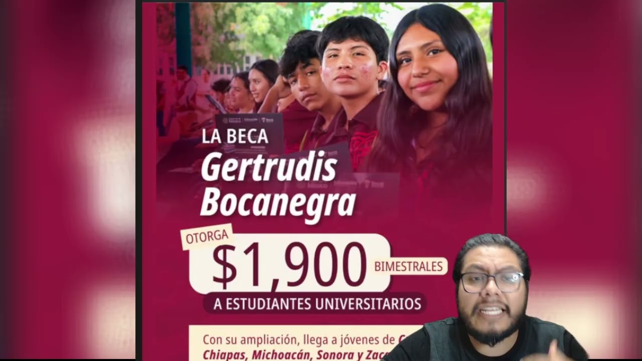 ¡Último día para registrarte! para recibir los mil 900  beca Gertrudis Bocanegra