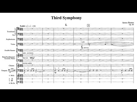 [Score] James Barnes - Symphony No. 3 "The Tragic", Op. 89 (1997) for concert band
