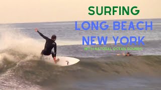 preview picture of video 'Surfing  - Long Beach, New York - August 6, 2014 - Bertha'