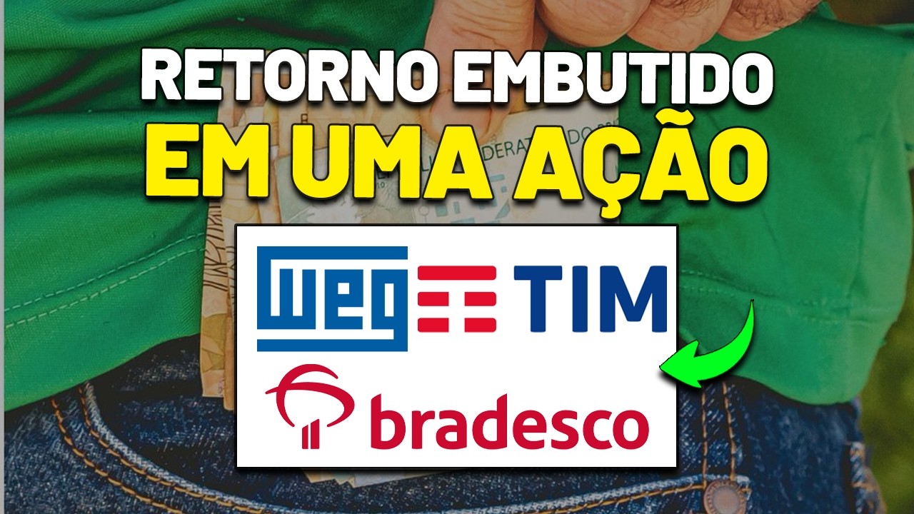 COMO CALCULAR O RETORNO EMBUTIDO DE UMA AÇÃO? TIM, BANCO BRADESCO, WEG, AMBEV e mais