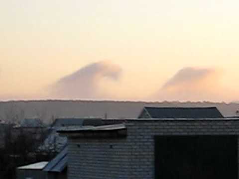 Strange clouds in Shumerlya, Chuvash Republic, Russia