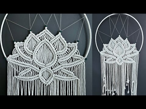 Macramé Lotus Wall Hanging | Macrame Dream Catcher | Step by Step Tutorial | DIY | How to Make