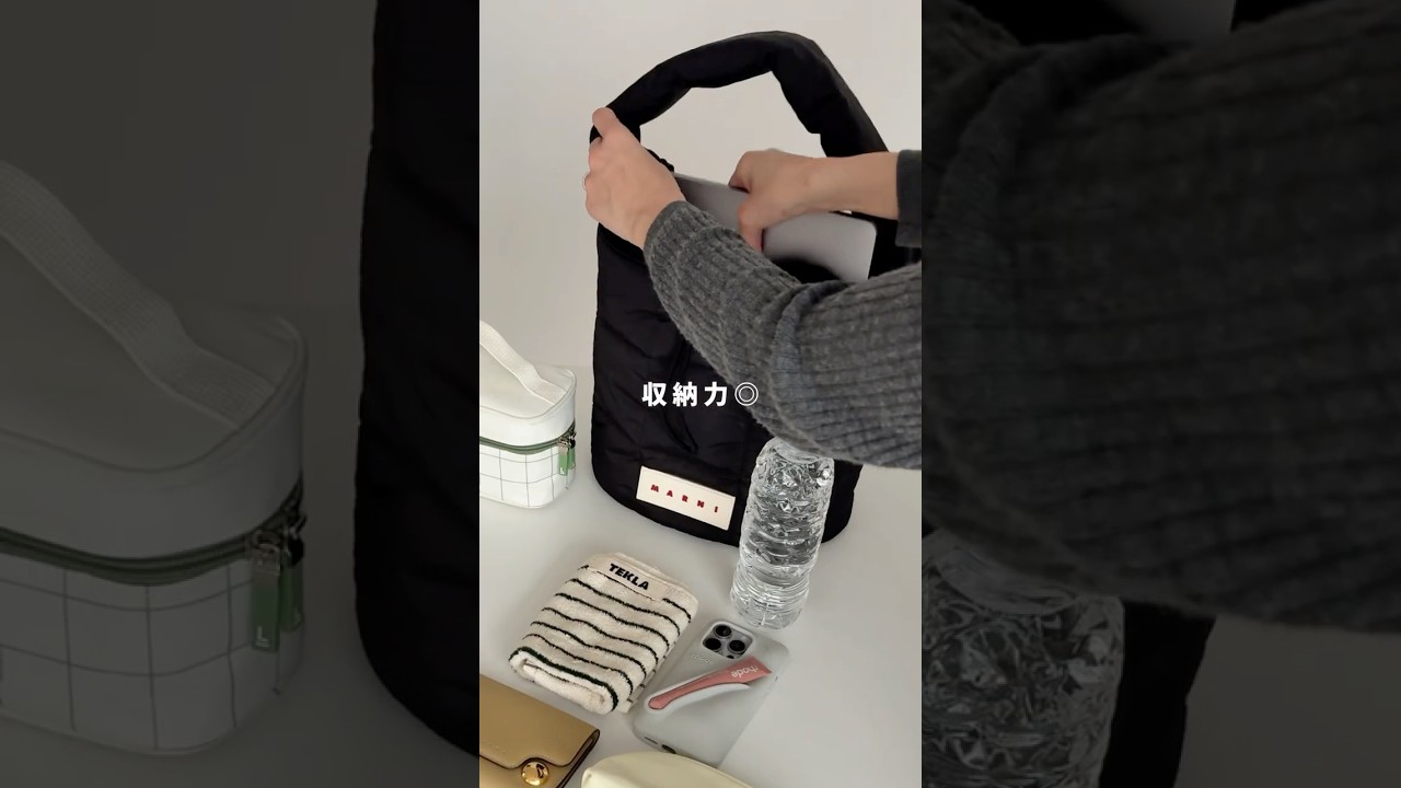 MARNI(マルニ)のこれ、通勤バッグによすぎた〜😋✨ #shorts #bag #バッグの中身