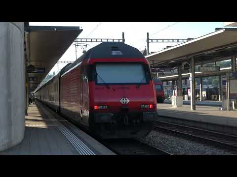 Bahnverkehr in Spiez Teil 1.