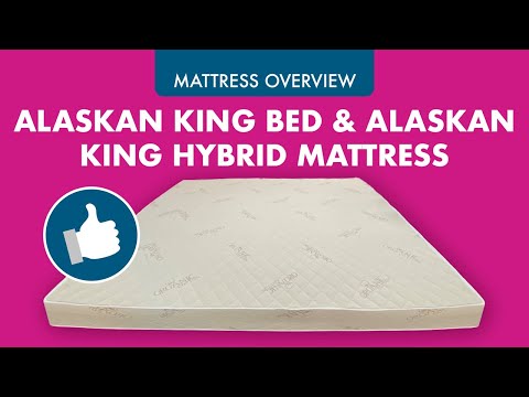 Alaskan King Bed & Alaskan King Mattress-Best Hybrid Mattress