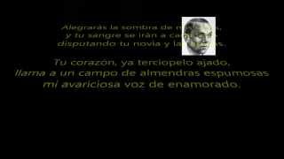 ELEGÍA JOAN MANUEL SERRAT Poema de Miguel Hernández Canción con Texto