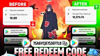 FREE REDEEM CODE (ITACHI BUNDLE) | FREE REDEEM CODE APP | FREE GOOGLE PLAY REDEEM CODE | REDEEM CODE