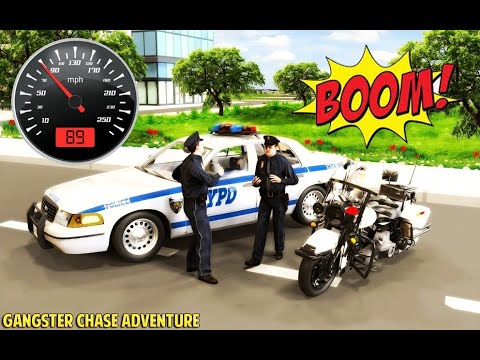 Us Police Bike Mafia Gangster Chase Simulator - Android Gameplay FHD