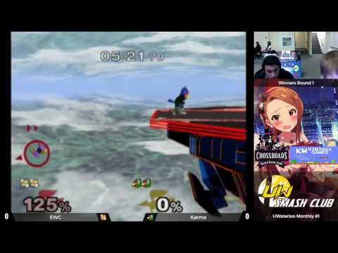 UWaterloo Melee Monthly #1 - Singles Winners Round 1- EWC vs Karma