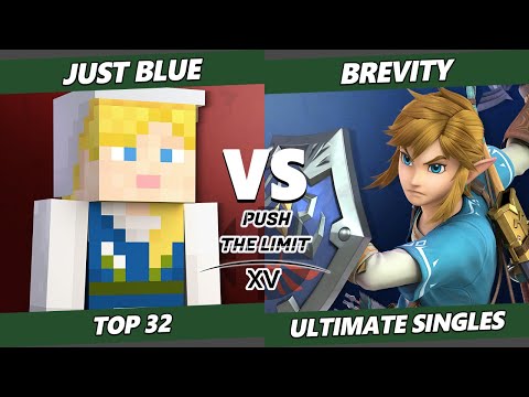 Push the Limit 15 Top 32 - Just Blue (Steve) Vs. Brevity (Link, Palutena) SSBU Ultimate Tournament