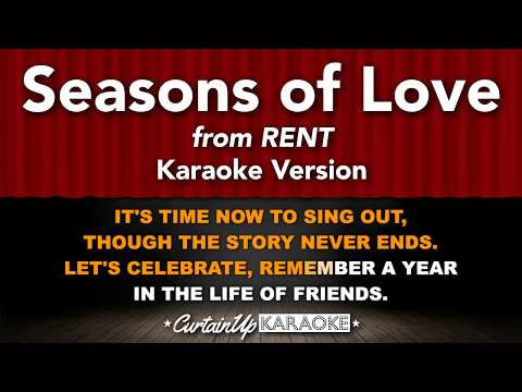 Seasons of Love (Karaoke) – RENT | Lyrics on Screen