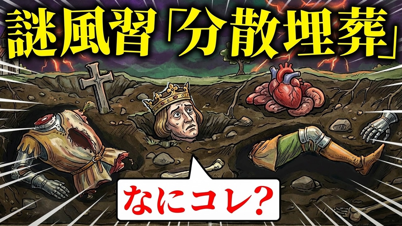 なぜ中世ヨーロッパでは「〇体をバラバラする」風習が大流行したのか？【歴史解説】