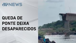 Vídeo mostra momento em que ponte entre Tocantins e Maranhão desaba