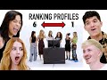 Ranking Girls By Their Dating Profiles | 6 Guys VS 6 Girls