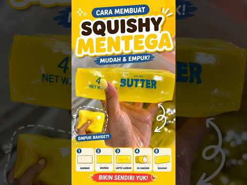 Cara Bikin Squishy Mentega Viral dari Kertas! 🧈
