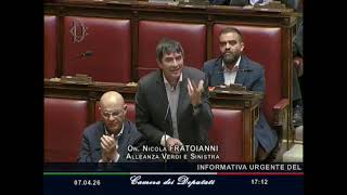 FRATOIANNI: "CROSETTO NON RISPONDE SUI DRONI DA SIGONELLA: DOV'È FINITO IL PATRIOTTISMO DI MELONI?"