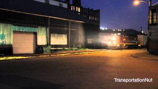 preview picture of video 'Allegheny Valley Railroad GP11 at night'