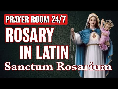 🔴  Rosary In Latin Prayer Room ✝︎ Sanctum Rosarium 24/7