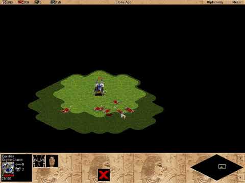 Age of Empires ; SCYTHE CHARIOT    vs. AXEMEN ARMY