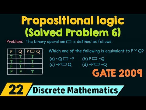 Propositional Logic Solved Problem 6