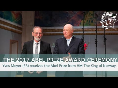 Abel Award ceremony 2017 - Yves Meyer